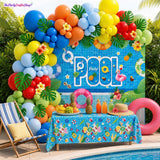 Pool Party Balloon Arch Kit | Tropical Summer Beach Backdrop Decor