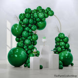 Dark Emerald Green Balloon Arch Kit, Jungle Dinosaur Party Decor, 99 Pieces