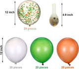 Green Orange White Confetti Balloon Arch Garland Kit, Little Cutie Baby Shower Decoration