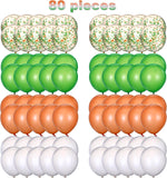 Green Orange White Confetti Balloon Arch Garland Kit, Little Cutie Baby Shower Decoration