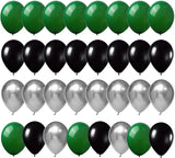 Green Silver Black Balloon Garland Kit, Football Birthday Party Decoration Supplies