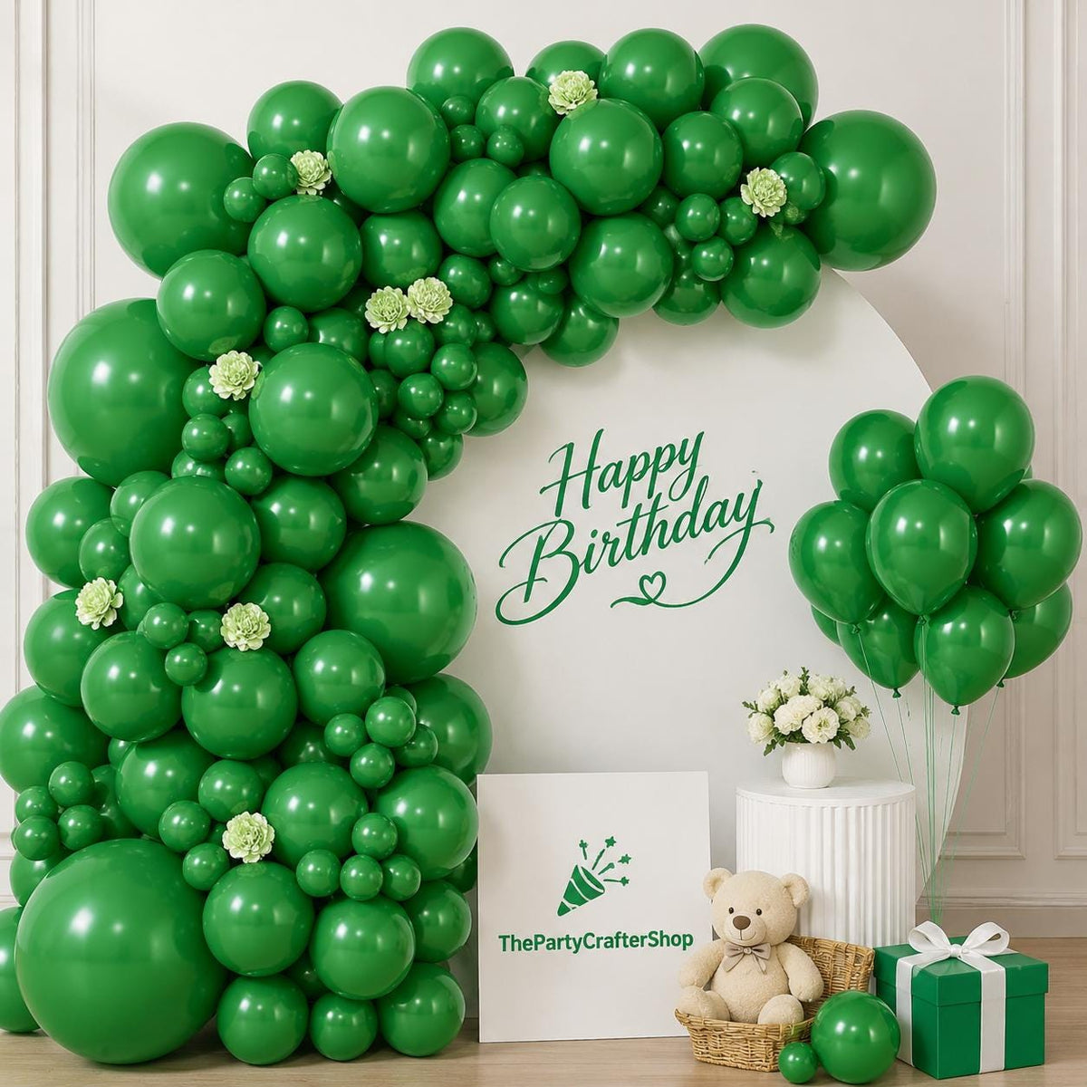 Green Balloon Arch Kit, Jungle Safari Party Garland, Birthday Baby Shower Decor