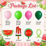 Watermelon Balloon Arch Kit | One in a Melon Birthday Party Decor