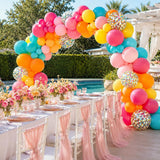 Tropical Balloon Kit | Hot Pink, Orange, Teal, Yellow Party Balloons