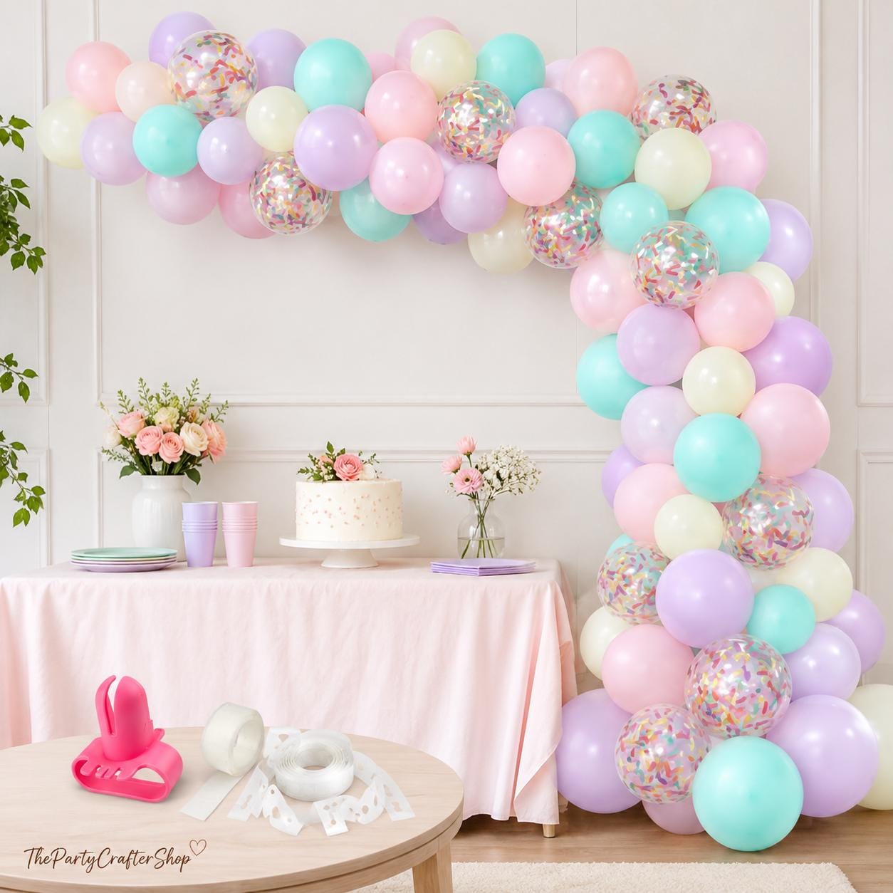 Pastel Macaron Popsicle Balloon Garland | Ice Cream Party Decor, Baby Shower, Birthday Arch