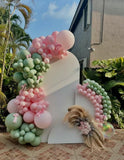 Pink Sage Green Balloon Arch Kit | Gender Reveal Baby Shower Party Decor
