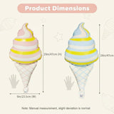 12pc Large Ice Cream Foil Balloons | 19 Inch Summer Party Decorations