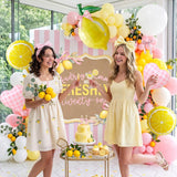 Lemonade Balloon Arch Kit | Pink Yellow Citrus Party Decor, Birthday, Baby Shower