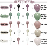 Dusty Green Purple Balloon Arch Kit | Double Stuffed Pastel Baby Shower Garland