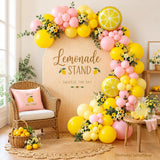 Pink Yellow Lemon Balloon Arch Kit | Pastel Party Decor (Birthday, Baby Shower)