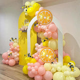 Pink Yellow Lemon Balloon Arch Kit | Pastel Party Decor (Birthday, Baby Shower)