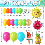 Tropical Balloon Arch Kit | Hot Pink, Green, Gold Luau Party Decor