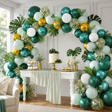 Green Gold Balloon Arch Kit, Graduation Party Decoration Supplies