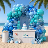 Ocean Theme Balloon Arch Kit | Turquoise Blue Teal Party Decor