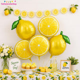 Lemon Foil Balloons with Banner | Bridal Shower, Baby Shower, Amalfi Wedding Decor