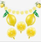 Lemon Foil Balloons with Banner | Bridal Shower, Baby Shower, Amalfi Wedding Decor