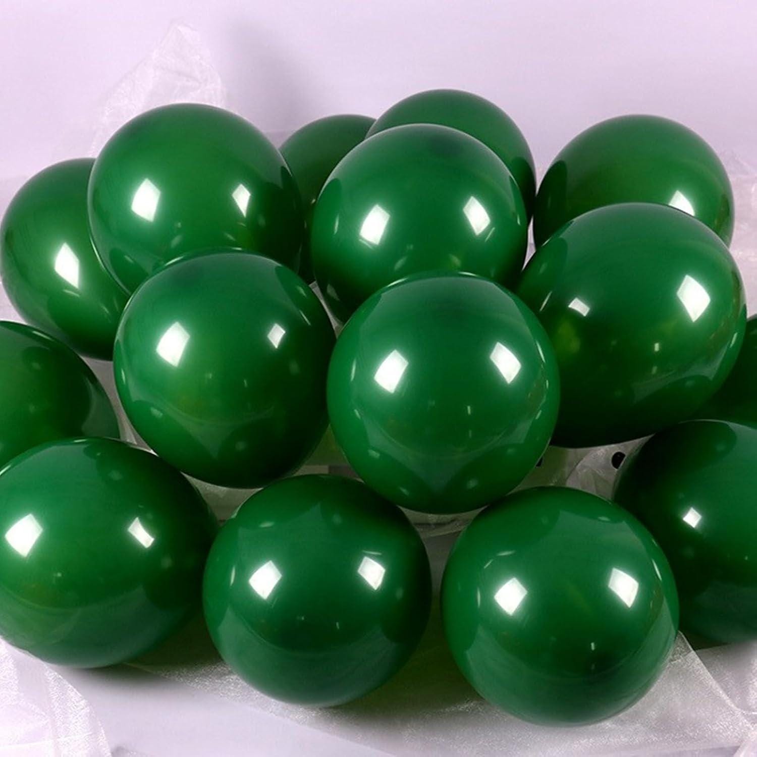Dark Green Mini Balloons, 5 Inch Latex Party Decor, Birthday Wedding Baby Shower