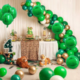 Green Round Foil Balloons, 18 Inch Helium Mylar Party Decorations