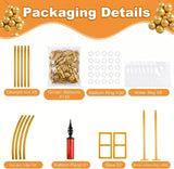 Metallic Gold Balloon Arch Kit, Metal Backdrop Frame, Wedding Party Decor