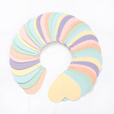 Pastel Rainbow Heart Garland, Birthday Party Backdrop Decor, 52Ft Streamers