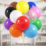 12Pcs 18 Inch Large Assorted Latex Balloons, Round Helium Balloons, Wedding Birthday Party Decorations