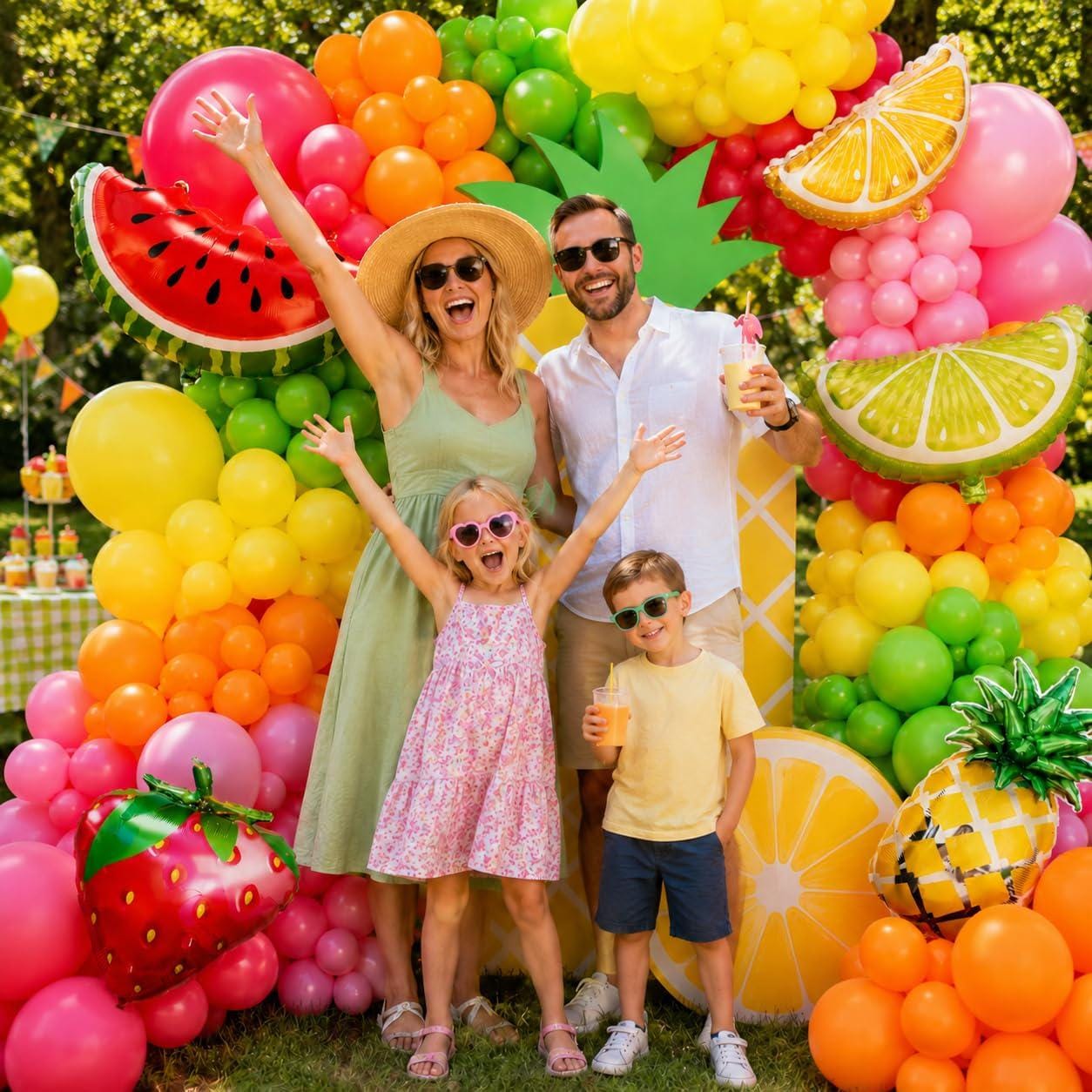 Fruit Balloon Arch Kit | Twotti Fruity Birthday Decorations, Summer Party Supplies