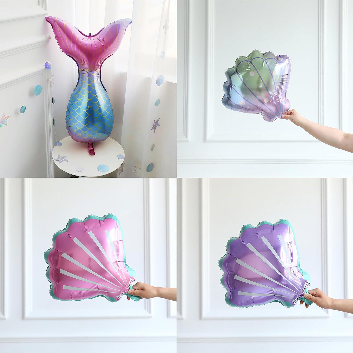 Mermaid Balloon Arch Kit | Pink Purple Under the Sea Garland (Birthday, Baby Shower, Ocean Party)