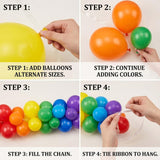Back to School Balloon Arch Kit | Rainbow Birthday Party Garland