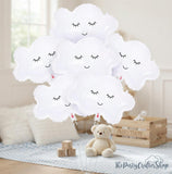Smiling Cloud Balloons | 30 Inch Party Decorations (Set of 6)