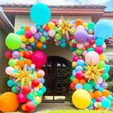 60pc Rainbow Balloons | 12 Inch Multicolor Latex Party Decor