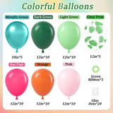 Tropical Balloons | Pink, Green, Orange Printed Party Decor