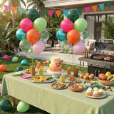 Tropical Balloons | Pink, Green, Orange Printed Party Decor