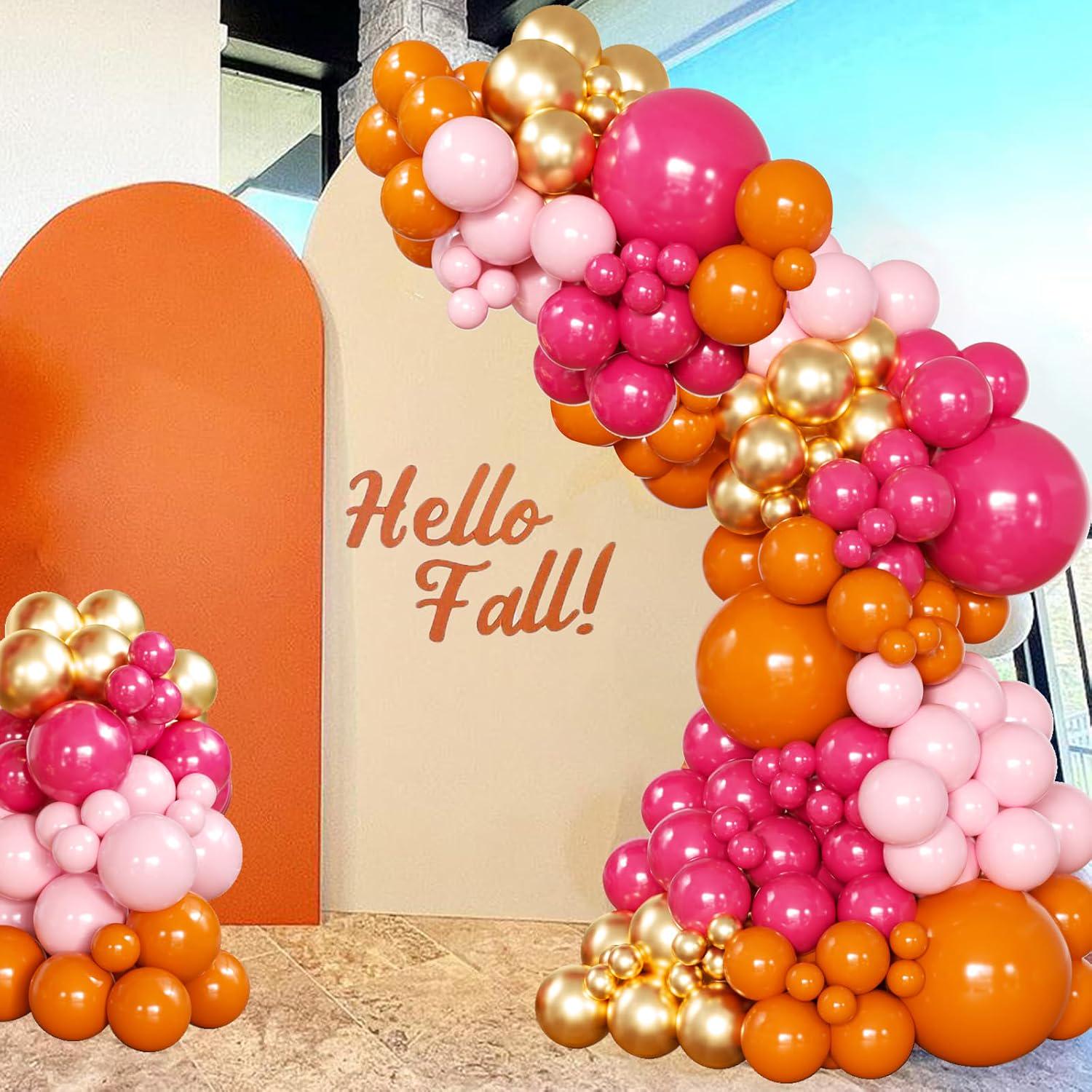 Pink Orange Balloon Arch Kit | Tropical Birthday, Wedding, Baby Shower Garland