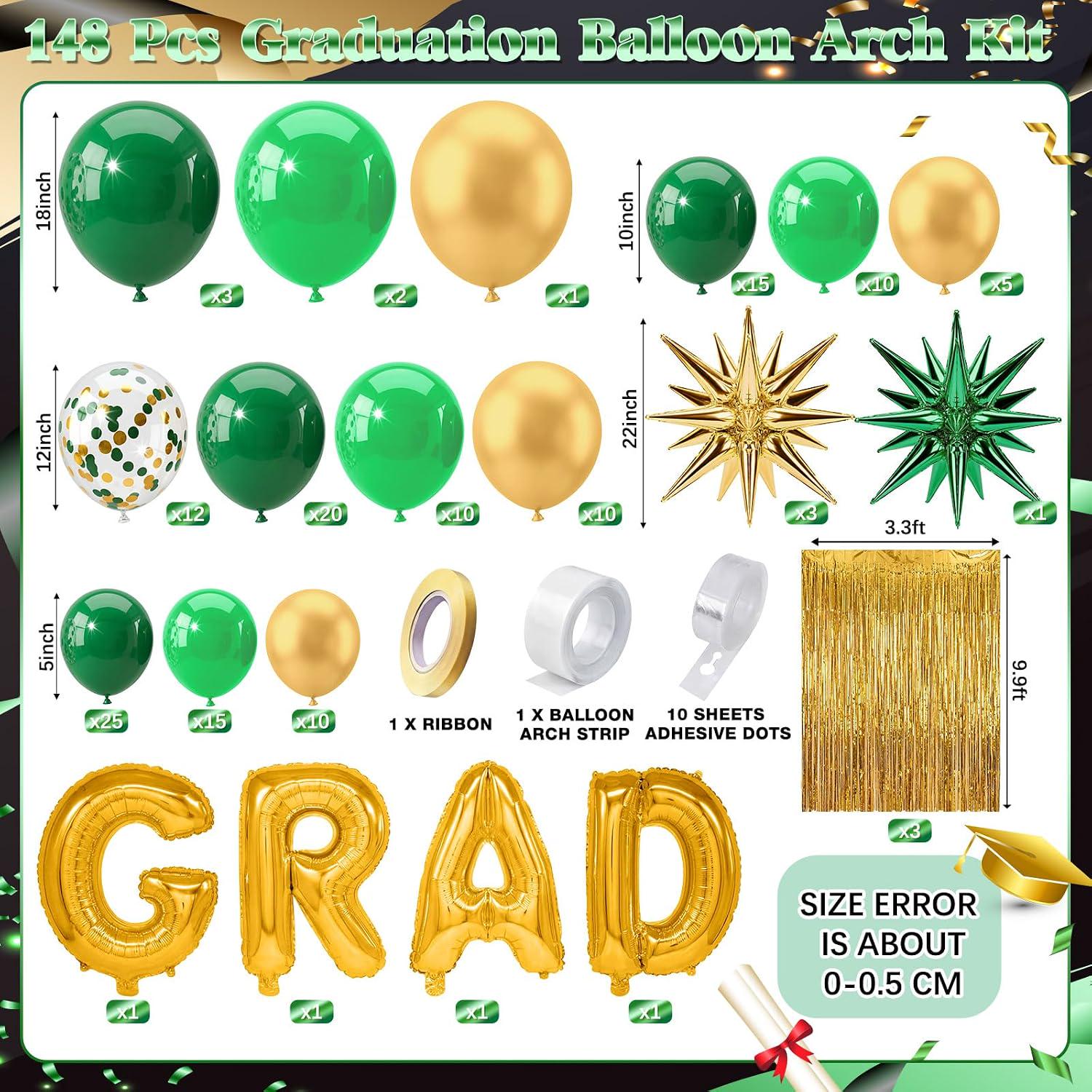 Jungle Safari Balloon Arch Kit | Green Gold Tropical Dinosaur Party Decor