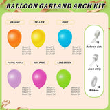 Tropical Balloon Arch Garland Kit, Rainbow Luau Party Decor