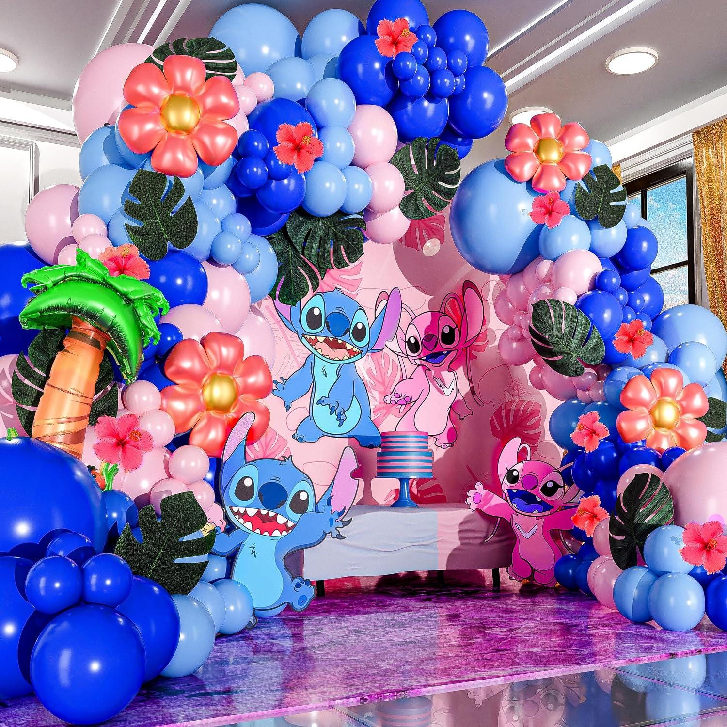 Blue Alien Balloon Arch Kit | Tropical Space Birthday, Baby Shower Decor