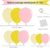 Pastel Lemon Balloon Arch Kit | Pink Yellow Garland for Birthday, Baby Shower, Wedding