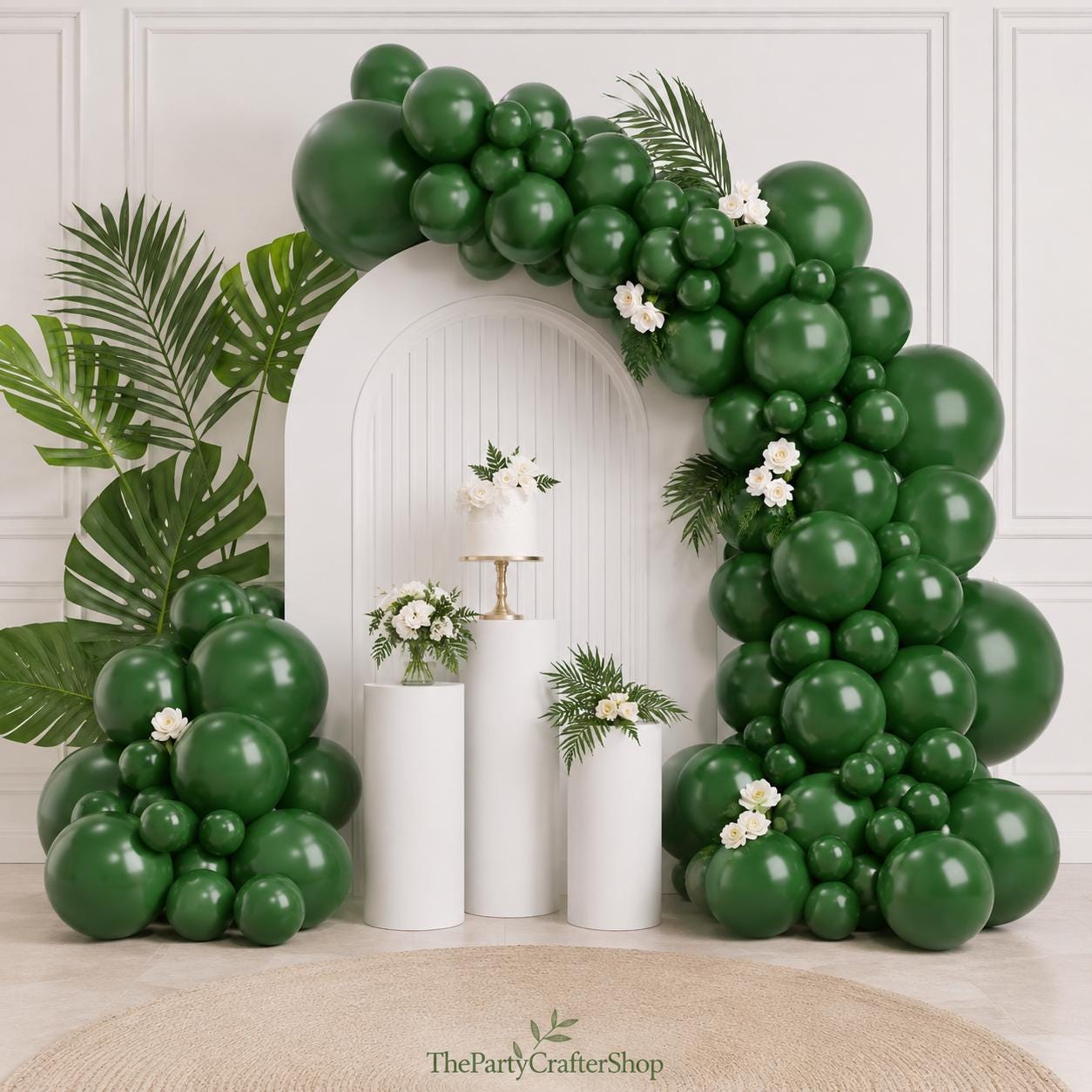 Dark Green Balloon Arch Garland Kit | Dinosaur, Jungle, Safari Party Decor