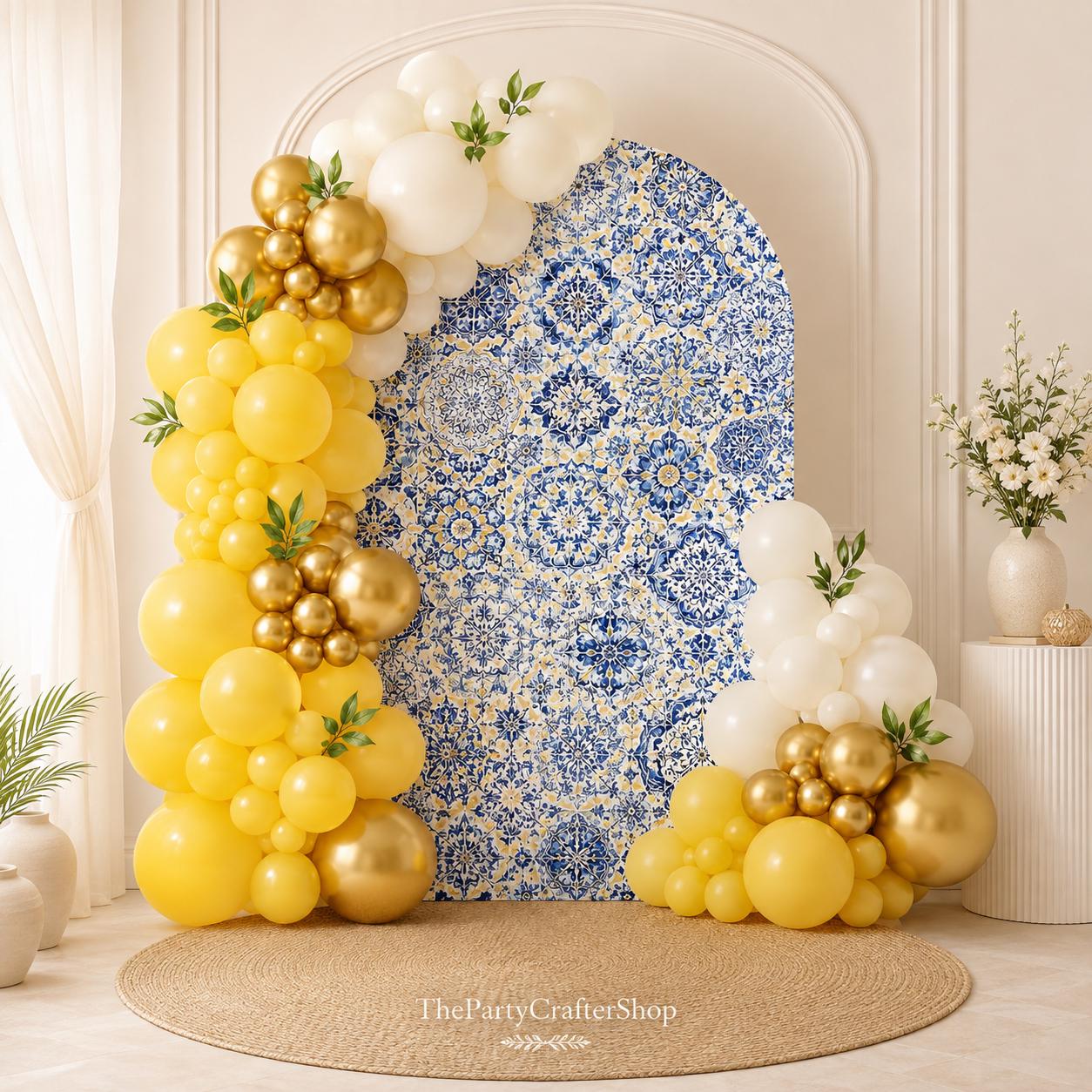 Pastel Yellow Lemon Balloon Arch Kit | Citrus Baby Shower, Bridal Birthday Garland