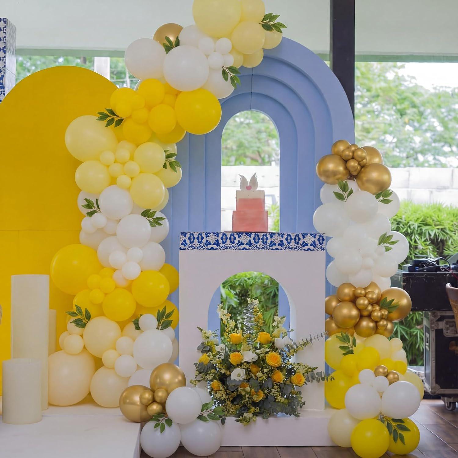 Pastel Yellow Lemon Balloon Arch Kit | Citrus Baby Shower, Bridal Birthday Garland