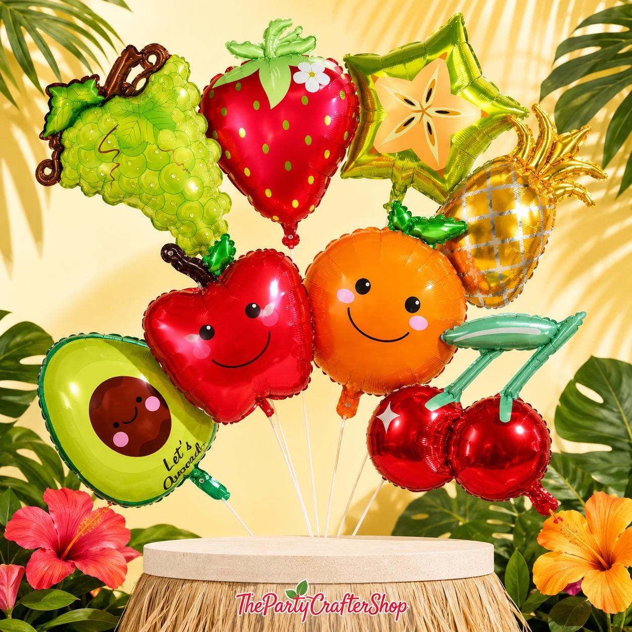 Fruit Foil Balloons | Farmers Market, Baby Shower, Birthday Party Decor