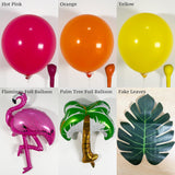 Tropical Aloha Balloon Arch Kit | Flamingo, Palm Tree, Summer Party Decor