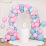 Dusty Blue Pink Cat Paw Balloon Arch Kit | Birthday, Baby Shower, Wedding Party Decor