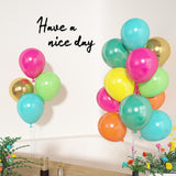 Tropical Balloon Set | Hot Pink, Orange, Teal, Yellow, Green, Gold Confetti Balloons