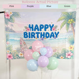 Pastel Tropical Beach Balloon Arch Kit | Hawaiian Flower Balloons, Luau Backdrop