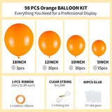 Orange Balloon Arch Kit | Fall Balloons for Graduation, Safari Birthday, Wedding, Halloween Party