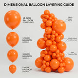 Orange Balloon Arch Kit | Fall Balloons for Graduation, Safari Birthday, Wedding, Halloween Party