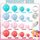 Ice Cream Baseball Drip Birthday Party Decor | Blue Pink Green Balloon Arch Kit