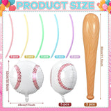 Ice Cream Baseball Drip Birthday Party Decor | Blue Pink Green Balloon Arch Kit