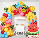 Fruit Balloon Garland Arch Kit | Tropical Summer Party Decor, Watermelon Pineapple Oranges